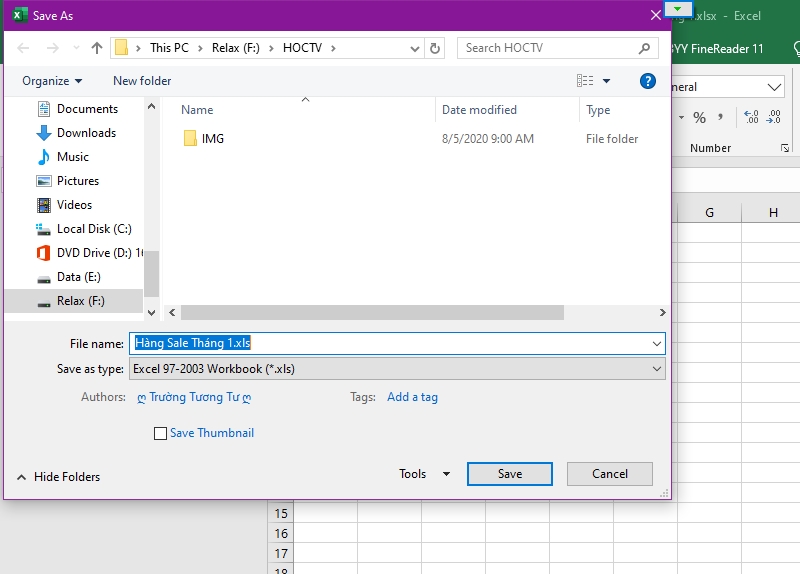 Cách lưu trữ và chia sẻ bảng tính Excel 20