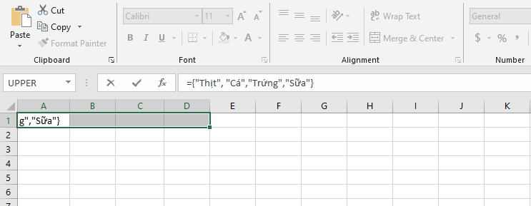 Công thức mảng trong Excel 3