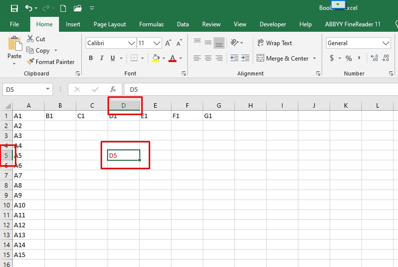 Khái niệm về Cell (ô) trong Excel 13