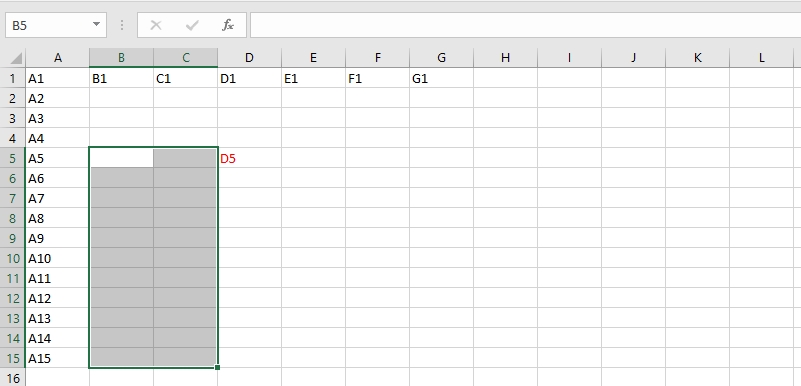 Khái niệm về Cell (ô) trong Excel 15
